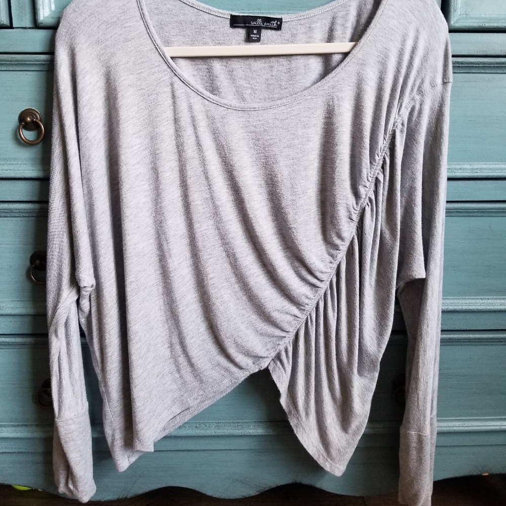 ❤WILLI SMITH CROPPED RUCHED TOP